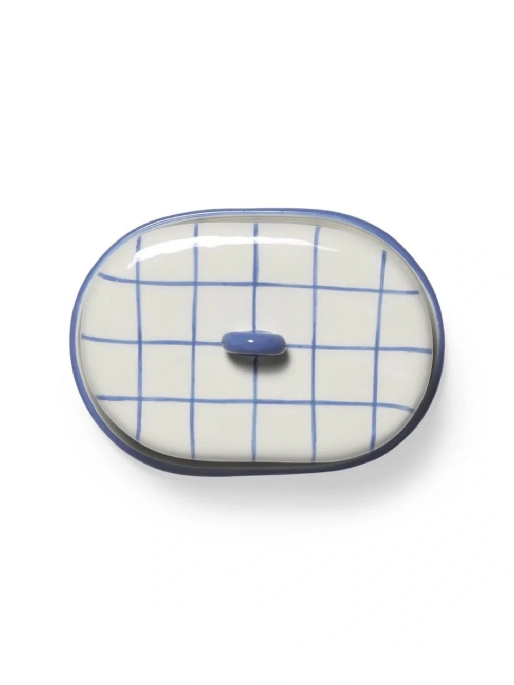 Blue and White Grid Ceramic Butter Dish, Target Bullseye Playground 2026